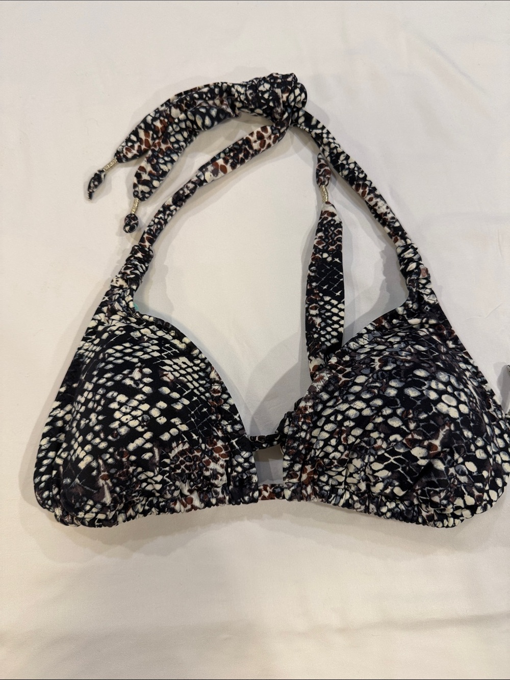 Athleta Black Multi Snake-Print Tankini & Bikini Set - Picture 3 of 4